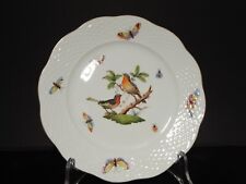 PREZIOSO HEREND ROTHSCHILD PIATTO DESSERT OSIER 517/RO 156 DECORO A MANO #1485