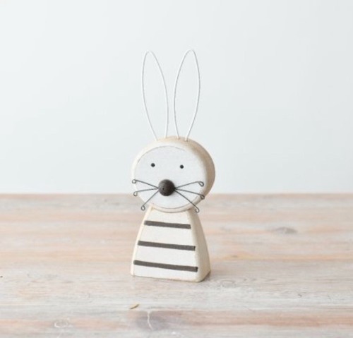 Wooden rabbit decoration - wooden, /