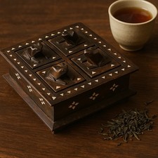 Scatola Da Tè Indiana Anni 50