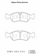 Kit pastiglie freno per - pastiglie, opel
