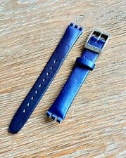 SWATCH CINTURINO DONNA IN PELLE BLU NOTTE - 12MM - ORIGINALE NUOVO
