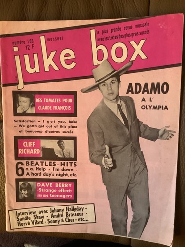 Juke box 109 belgique 1965 - 109, 11/1965