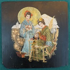 Quadro su tavoletta figure