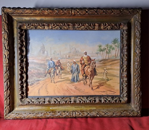 Quadro antico acquerello su - antico,,