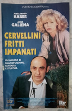 POSTER LOCANDINA VIDEOTECA CERVELLINI VERDI FRITTI - ALESSANDRO HABER -