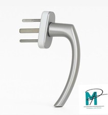 Maniglia Tokyo martellina DK alluminio argento Hoppe Per Finestre Per Infissi