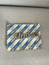 SCRITTA LOGO TARGHETTA PORTELLONE COFANO POSTERIORE FIAT UNO 45 REAR PLATE UNO