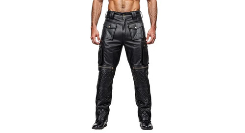 Pantaloni moto trapuntati - pantaloni,