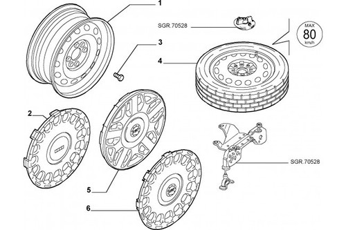 51745395 copricerchi fiat - 51745395,