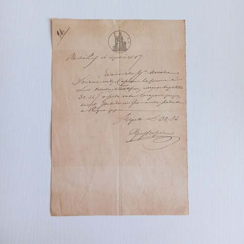 1887 atto scrittura carta - 1887, su