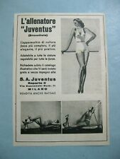 pubblicita sport fisico ALLENATORE JUVENTUS attrezzo da palestra fitness 1940 