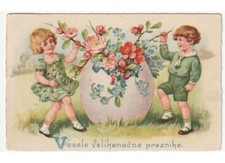 bambini uovo fiori primaverili