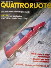 Quattroruote 418 1990 Ivan Capelli Ferrari 348 ts e Porsche Carrera 2 Targa Q86]