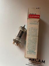 VALVOLE ECC82 TELEFUNKEN GOLD PIN SINGOLO PEZZO