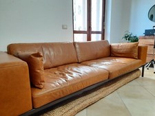 DIVANO IN CUOIO WELLINGTON 4 POSTI COLOR CAMMELLO