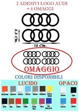 2 Adesivi LOGO AUDI + 4 logo