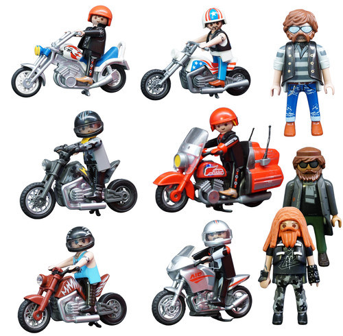 Playmobil moto chopper biker - moto,