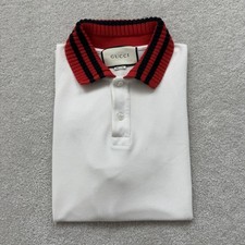 GUCCI Polo Camicia Uomo Bianca