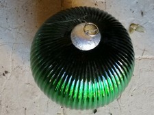 SFERA VERDE NATALE 25x25 CM PER ADDOBBO VETRINE VINTAGE