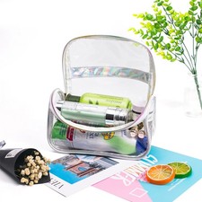  Borsello Trucco Trasparente Borsa Da Toilette Piccola Per Cosmetici Viaggio