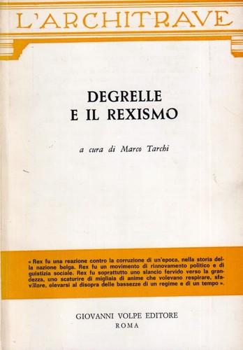 Degrelle rexismo marco - e, rexismo-