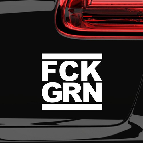 Adesivo auto fck grn - adesivo,