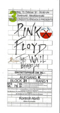 BIGLIETTO CONCERTO PINK FLOYD