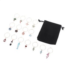 15pz Charm Bicchiere Vino Marcatori Etichette Identificazione Vino Addio al Nubilato Degustazione!