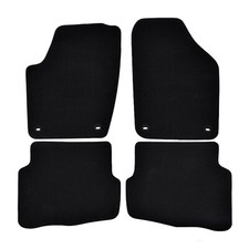 Pro Tappetini Per VW Polo 9N 2002-2008 4-Pcs Su Misura In Velluto Nero Pro