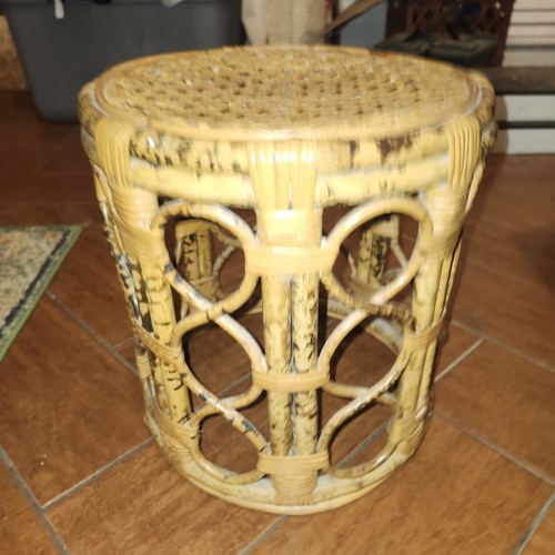 Sgabello vintage mcm rotondo - vintage,