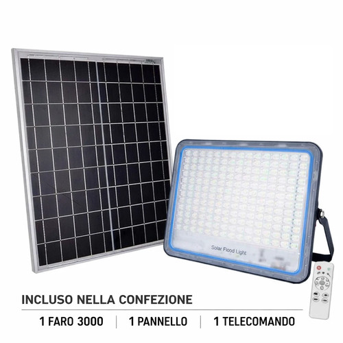 Faro solare 3000w led - faro,