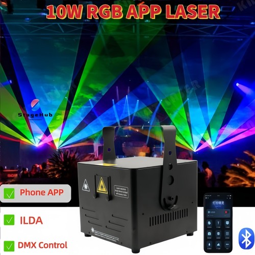10w app dmx ilda - dmx, rgb