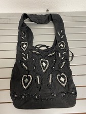 Borsa Da Mare Etnica Colore Nero Con Specchi