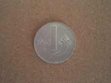 MONETA 1 UNA LIRA CORNUCOPIA