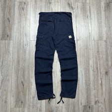 Pantalone Cargo Carhartt Aviazione Blu Uomo Taglia 29x32