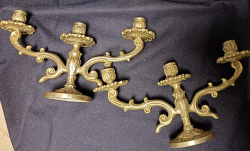 Coppia candelabri portacandele - candelabri,
