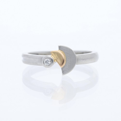 Anello platino brillante