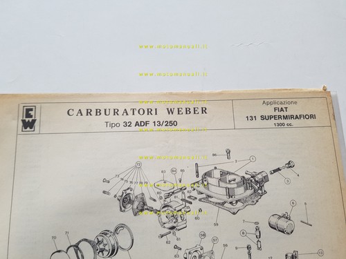 Weber carburatore adf - carburatore,