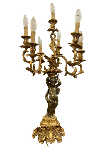 Lampada candeliere dorato - , con
