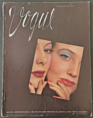 Vogue magazine april 1939 - magazine,