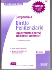 COMPENDIO DI DIRITTO PENITENZIARIO - IX Edizione - SIMONE 2010