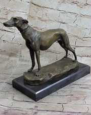 Statua bronzo cane caccia - bronzo, da