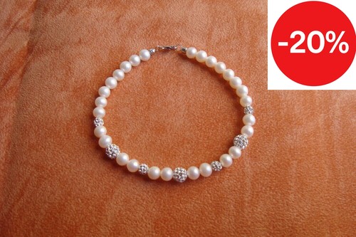 Bracciale donna perle acqua