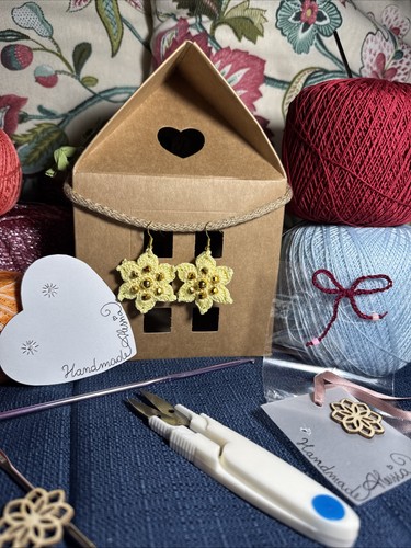 Orecchini handmade uncinetto - orecchini,