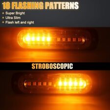 Lampeggiante GIALLO strobo 10 Led 18W Carro Attrezzi Soccorso Stradale Camion