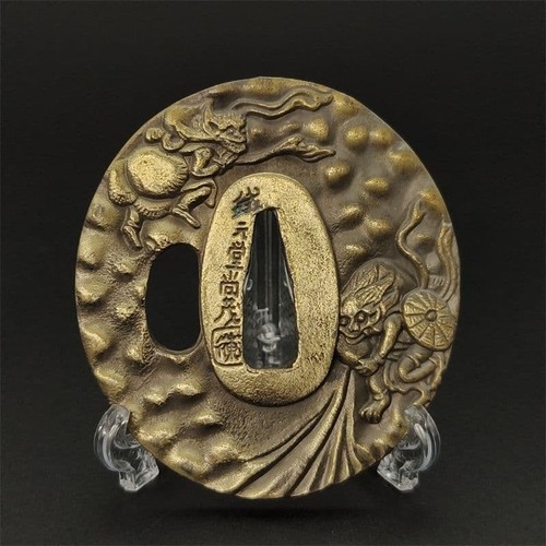 Spada giapponese tsuba fujin - tsuba,