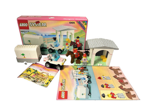Lego 6405 sunset stables - lego, 1992