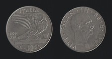 50 CENTESIMI 1939 XVII IMPERO - POCO MAGNETICA - VITTORIO EMANUELE III