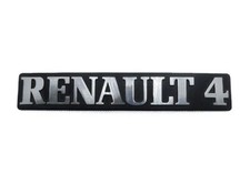 Scritta RENAULT 4 cromata con
