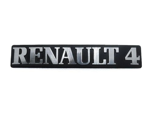 Scritta renault cromata - renault, con